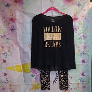 Epic Threads Black and Gold Kids Matching Set